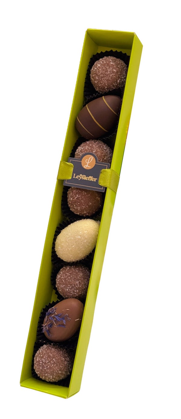 Präsentstange Ostereier & Trüffel grün 110g