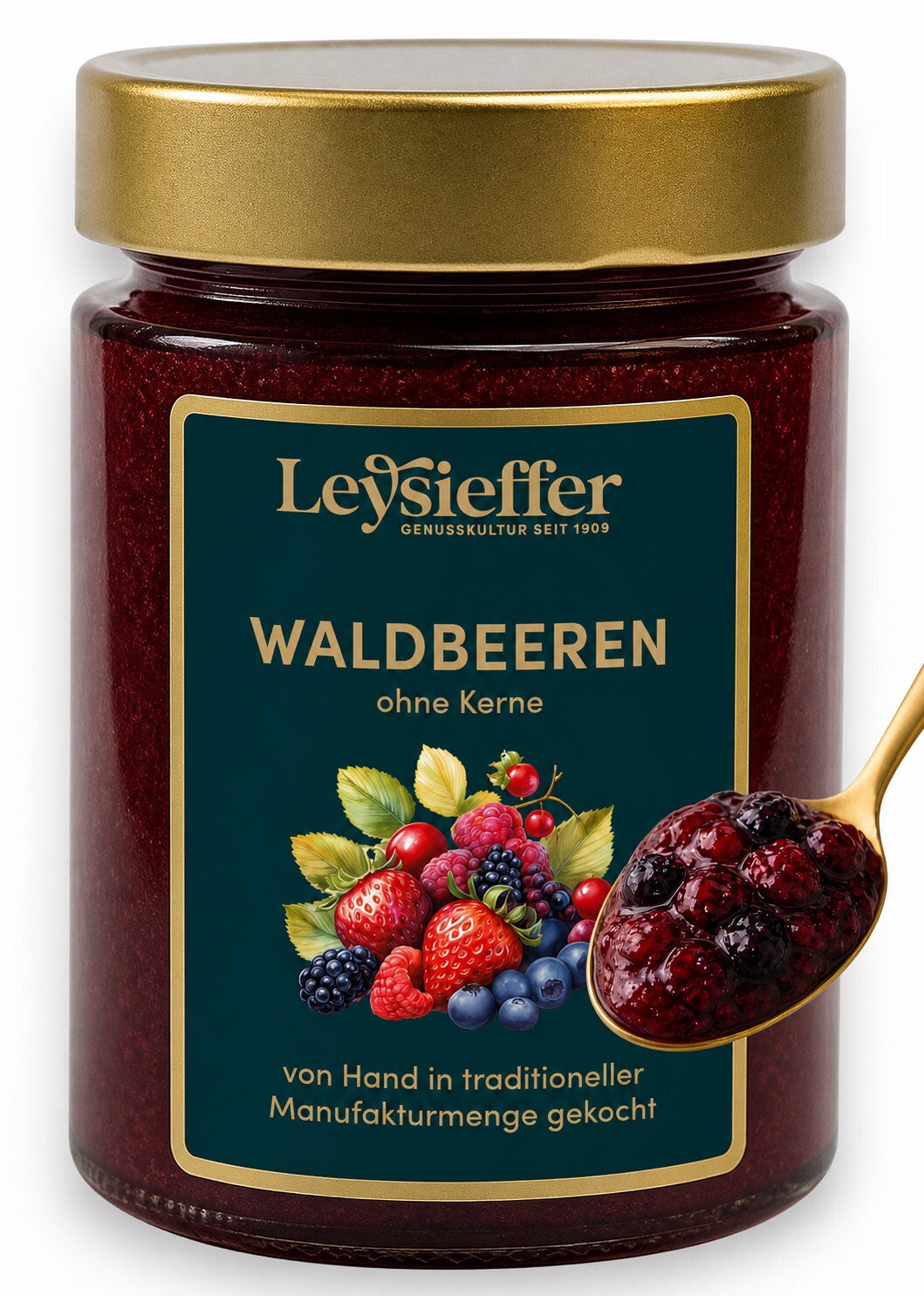 Fruchtaufstrich Waldbeere ohne Kerne 200g