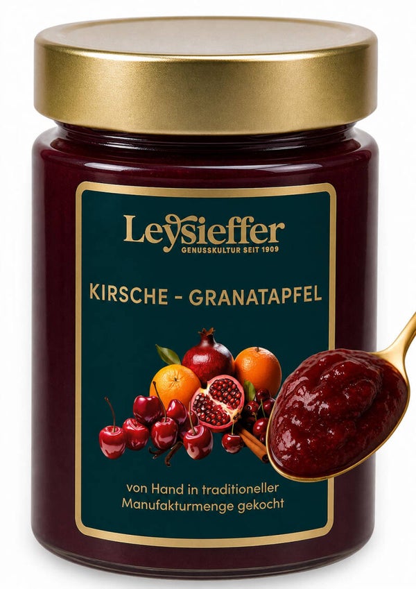 LEYSIEFFER FRUCHTAUFSTRICH KIRSCHE - GRANATAPFEL 200g