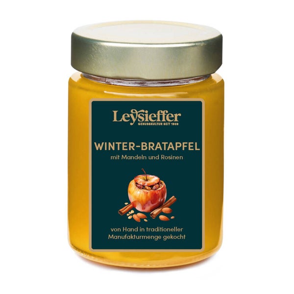 B2B  LEYSIEFFER FRUCHTAUFSTRICH WINTERBRATAPFEL MIT MANDELN UND ROSINEN 200g