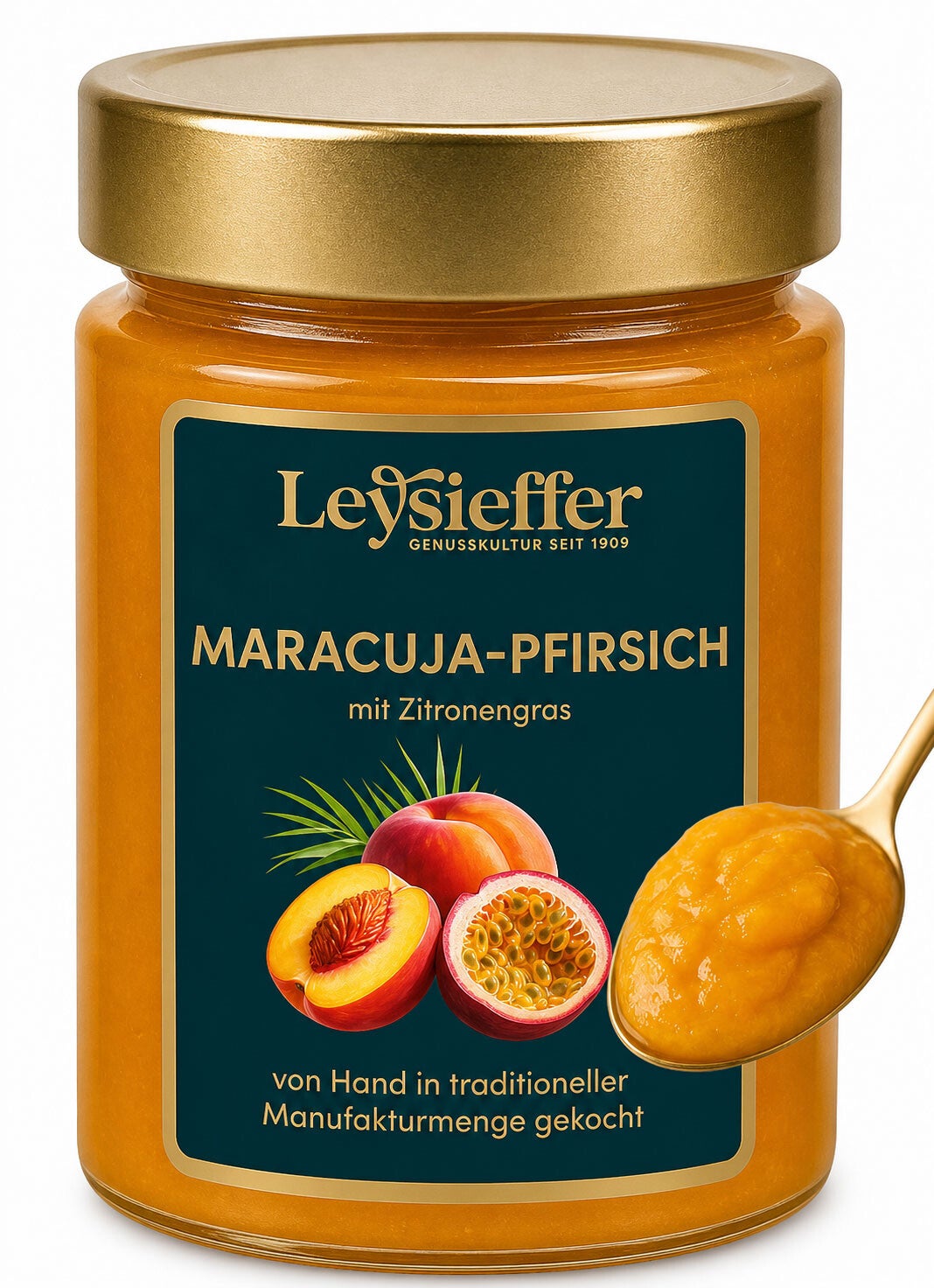 Fruchtaufstrich Maracuja Pfirsich mit Zitronengras 200g