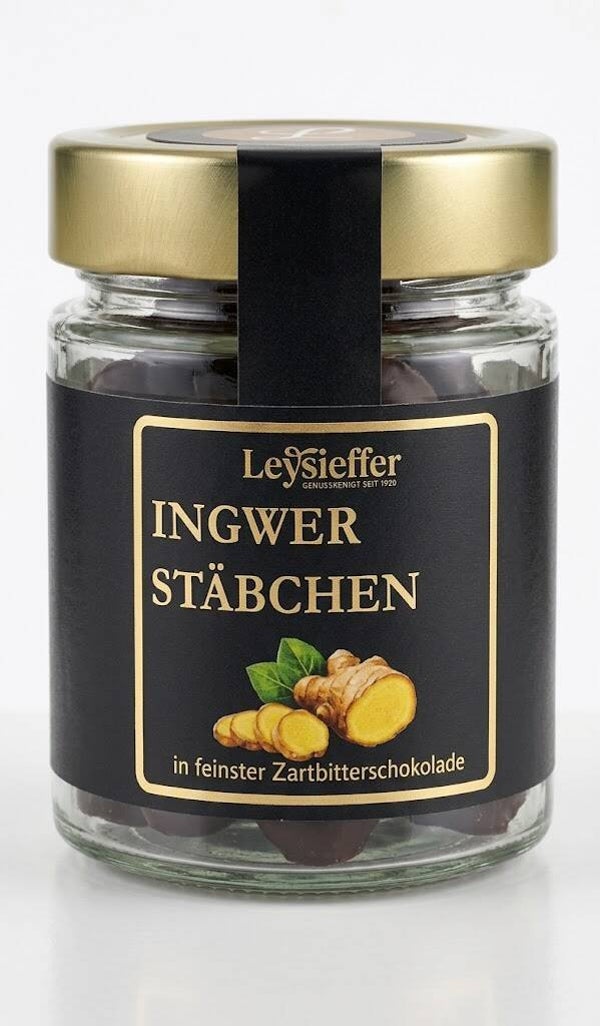Ingwerstäbchen in feinster Zartbitterschokolade 100g