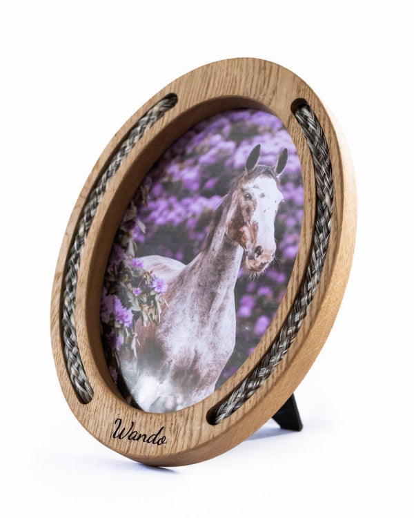 Ovaler Fotorahmen helle Farbe