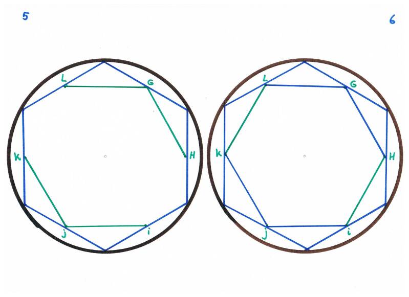Geometrie zes hoek nr 5 en 6