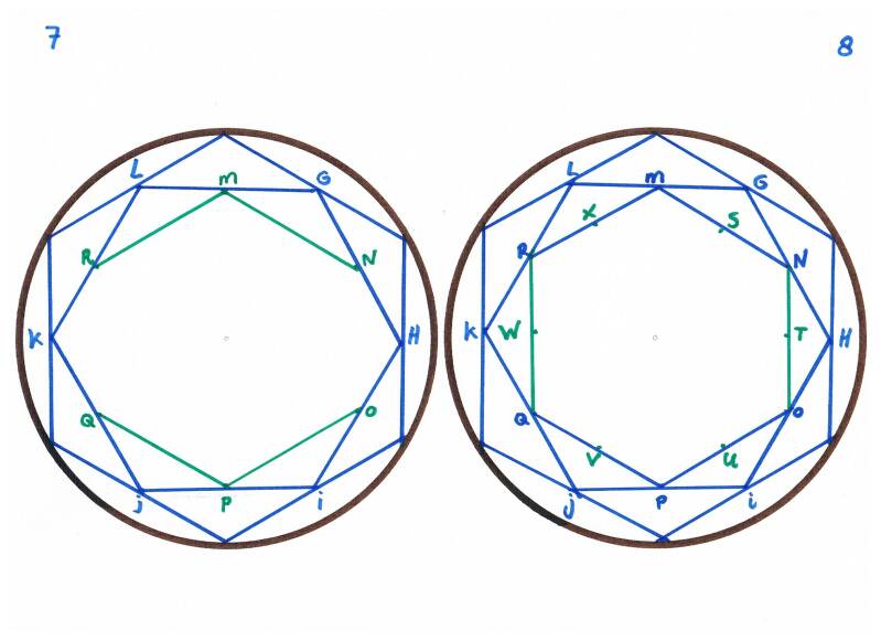 Geometrie zes hoek nr 7 en 8