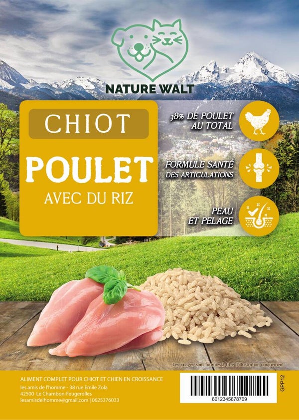 NATURE WALT CHIOT POULET RIZ