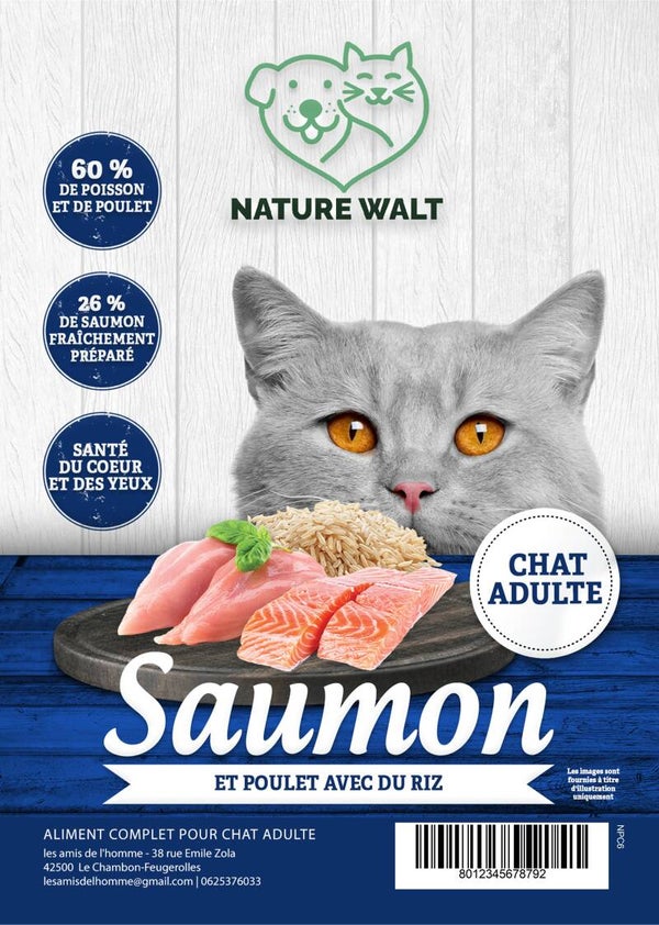 NATURE WALT CHAT SAUMON