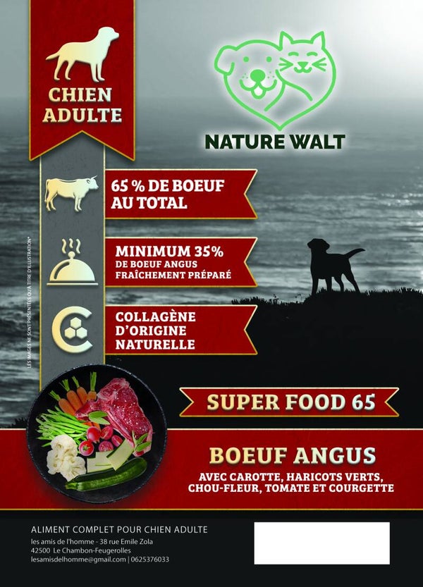 SUPERFOOD 65 BOEUF ANGUS 12KG