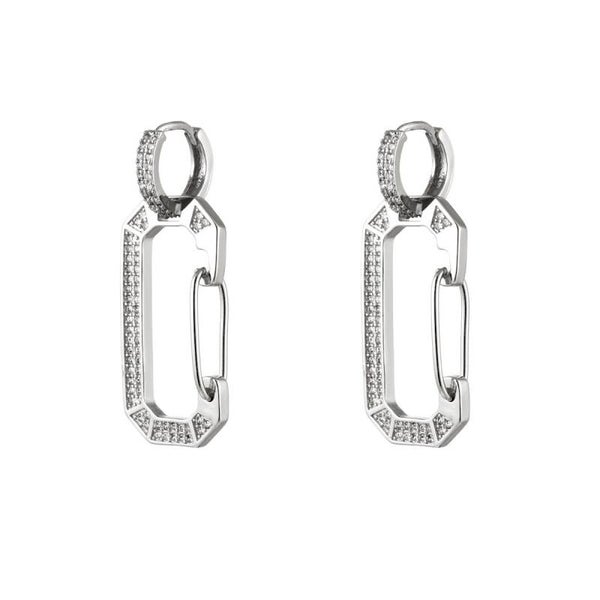 Oorbellen Gina zirkonia Zilver