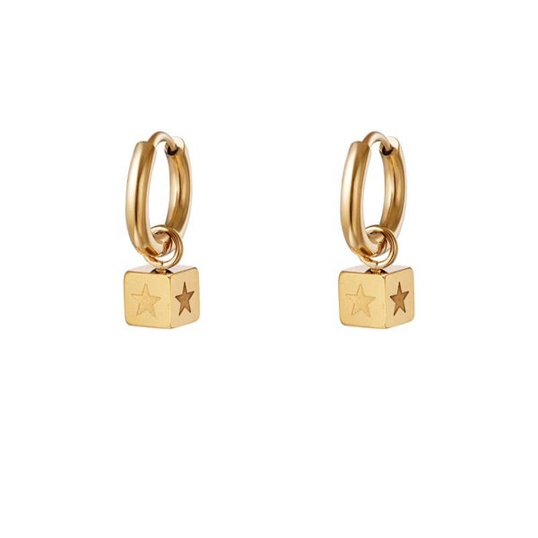 Earrings stainless steel star