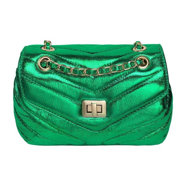 Metallic tas green
