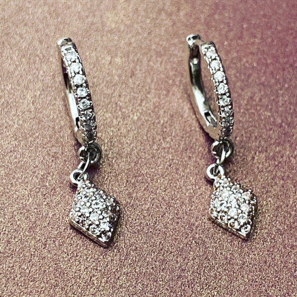 Zirconia earrings zilver 