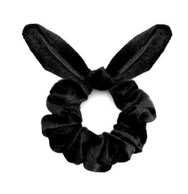Scrunchie met strik black