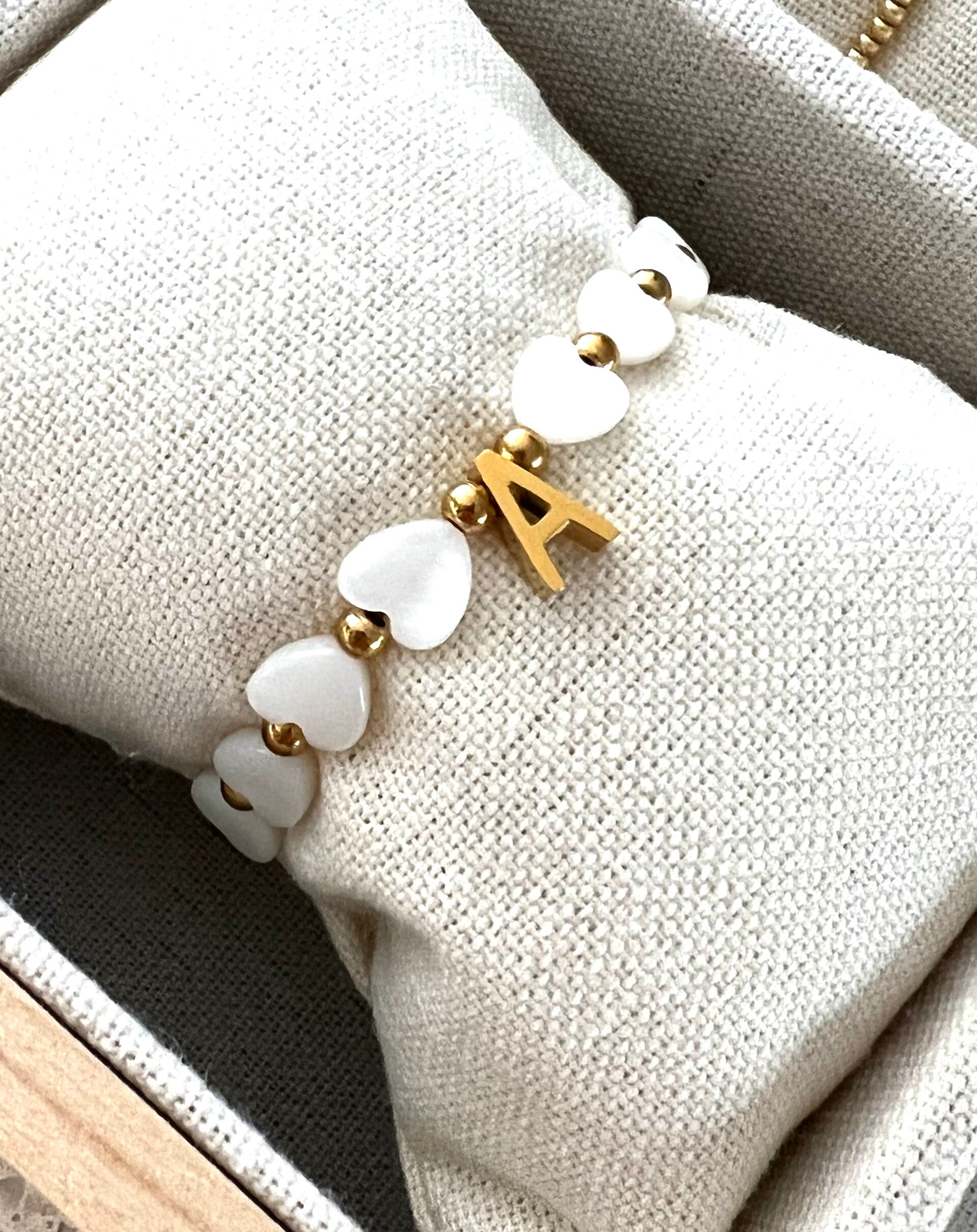 Initial  armband hearts