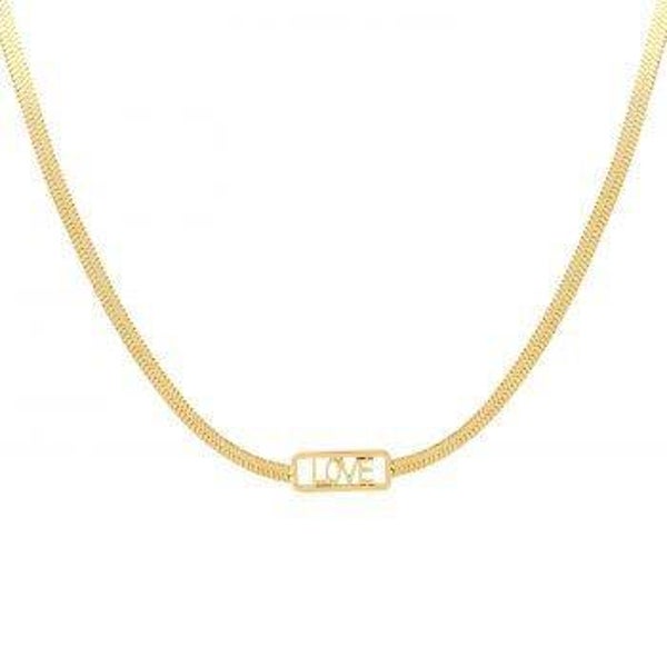 LOVE ketting goud