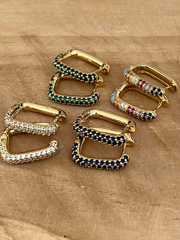 Zirkonia oorbellen Goud