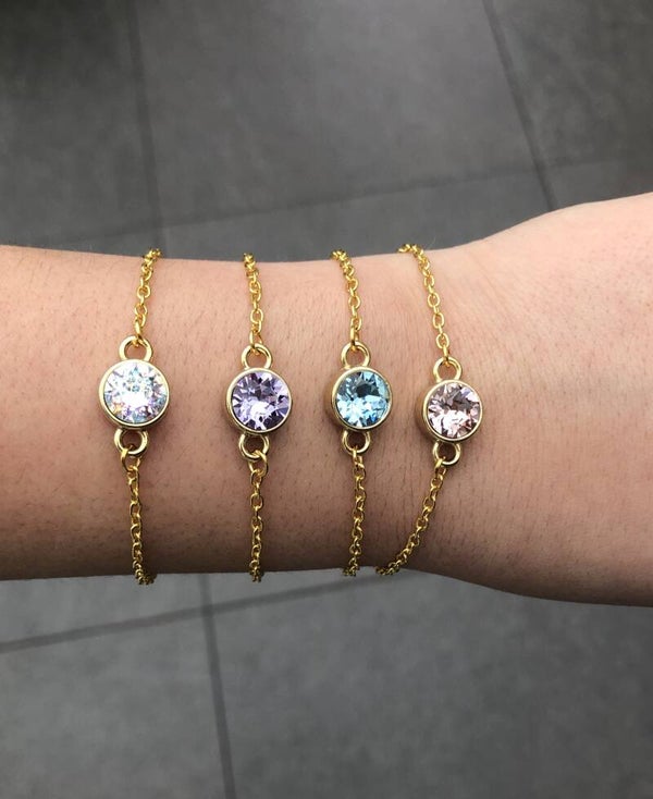 Swarovski Crystal bracelet gold plated