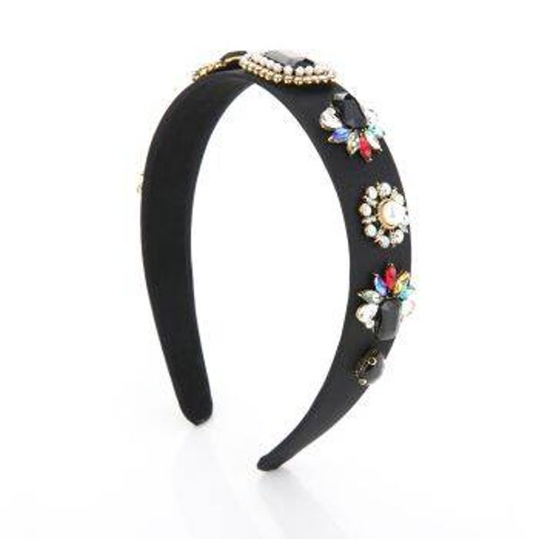 Haarband black jewels