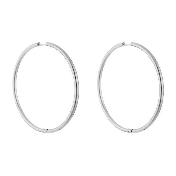 Hoop oorbellen zilver