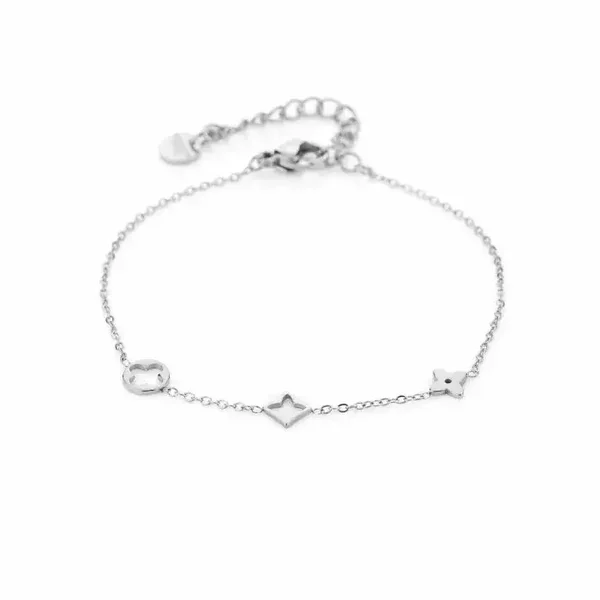 Inspired armband Zilver