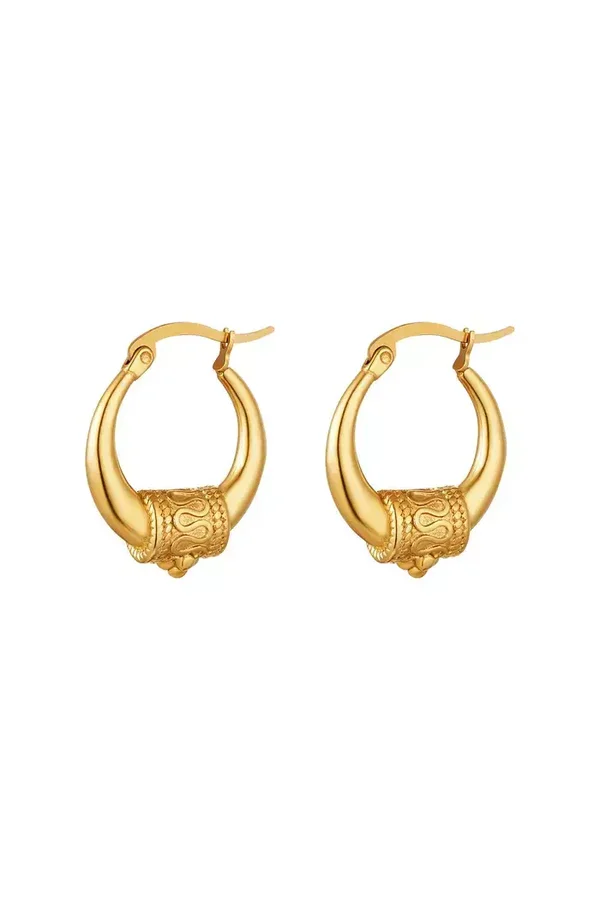 Indian earrings goud