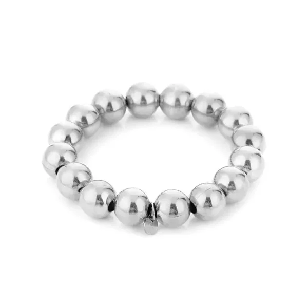 Stainless steel zilver armband - elastiek