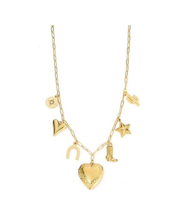 Heart lock photo neckless