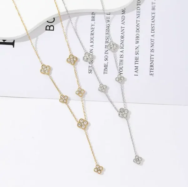 Klaver 4 ketting goud