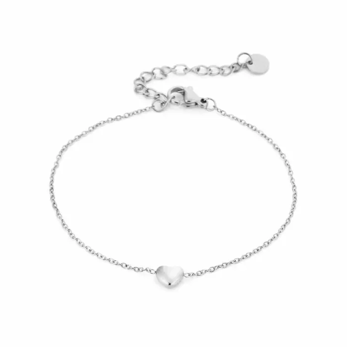 Little heart bracelet zilver