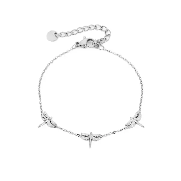 Libelle bracelet zilver