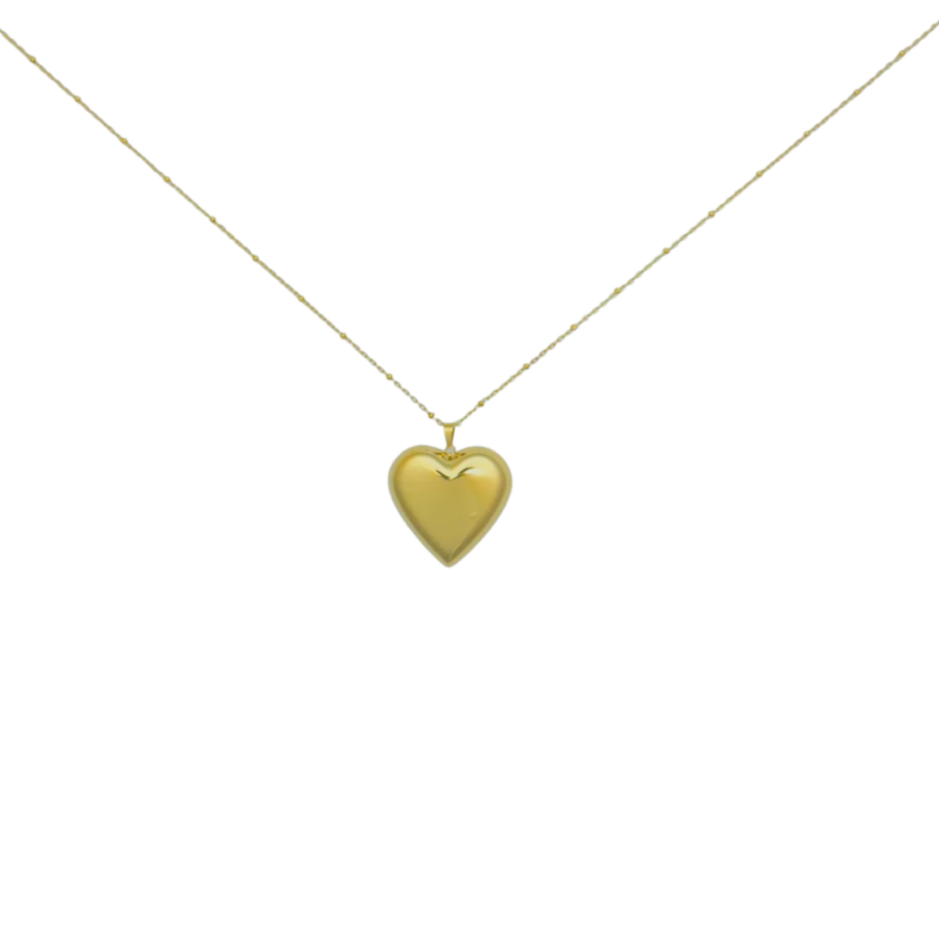 Lange love ketting stainless steel goud