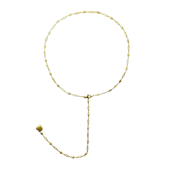 Simple love ketting goud