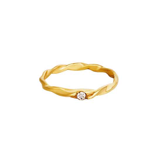 Ring zirkona & stainless steel Shimmer & sparks