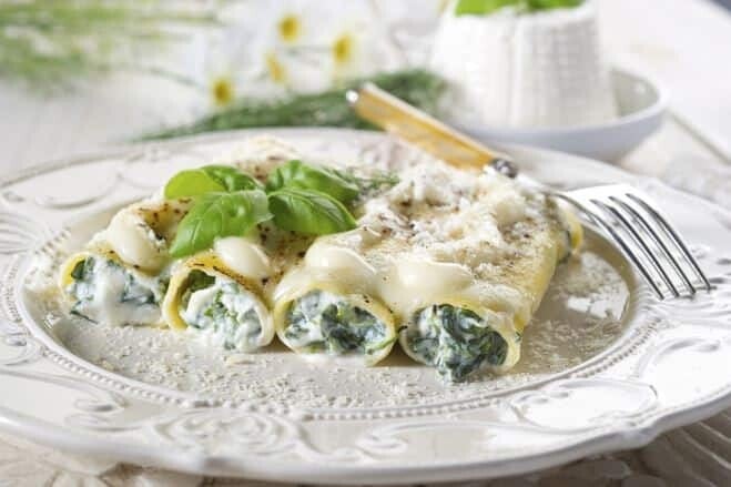 Zaterdag 2 mei Canneloni met 4 kazen