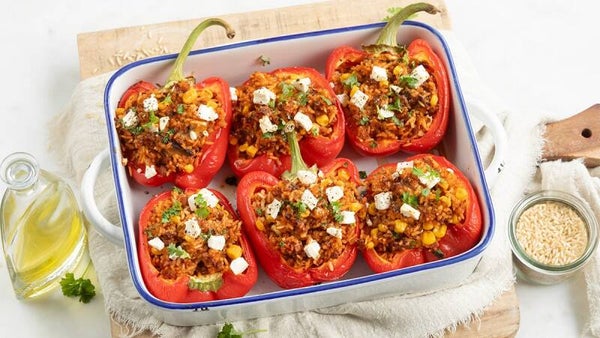 Zaterdag 25 juli gevulde paprika met rijst