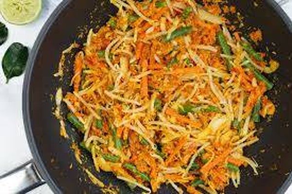 Zaterdag 22 februari Sambal goreng udang met urap urap en rijst