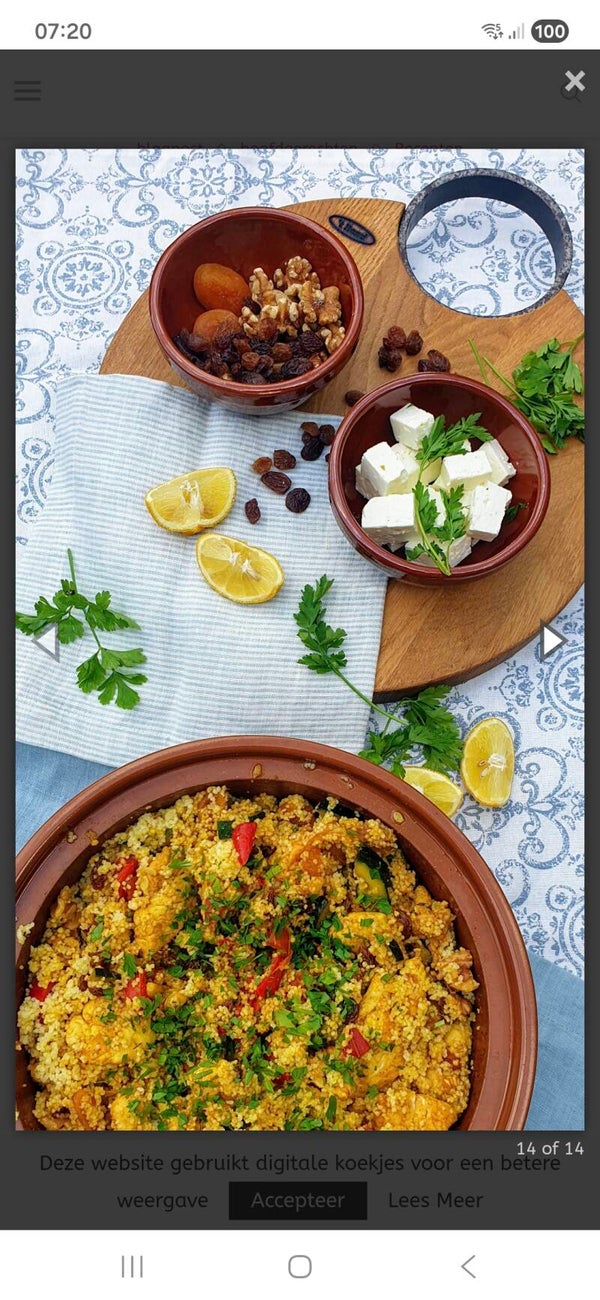 Zaterdag 27 juni Marokaanse couscous met kip