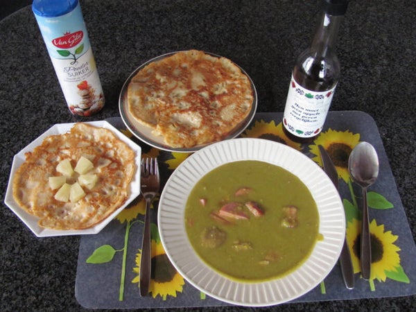 Zaterdag 14 februari Erwtensoep met pannenkoeken