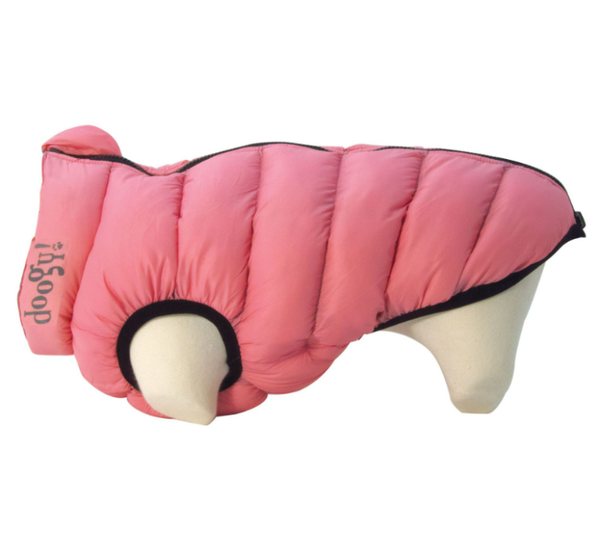 Doudoune lighty Reversible Rose et Grise T25