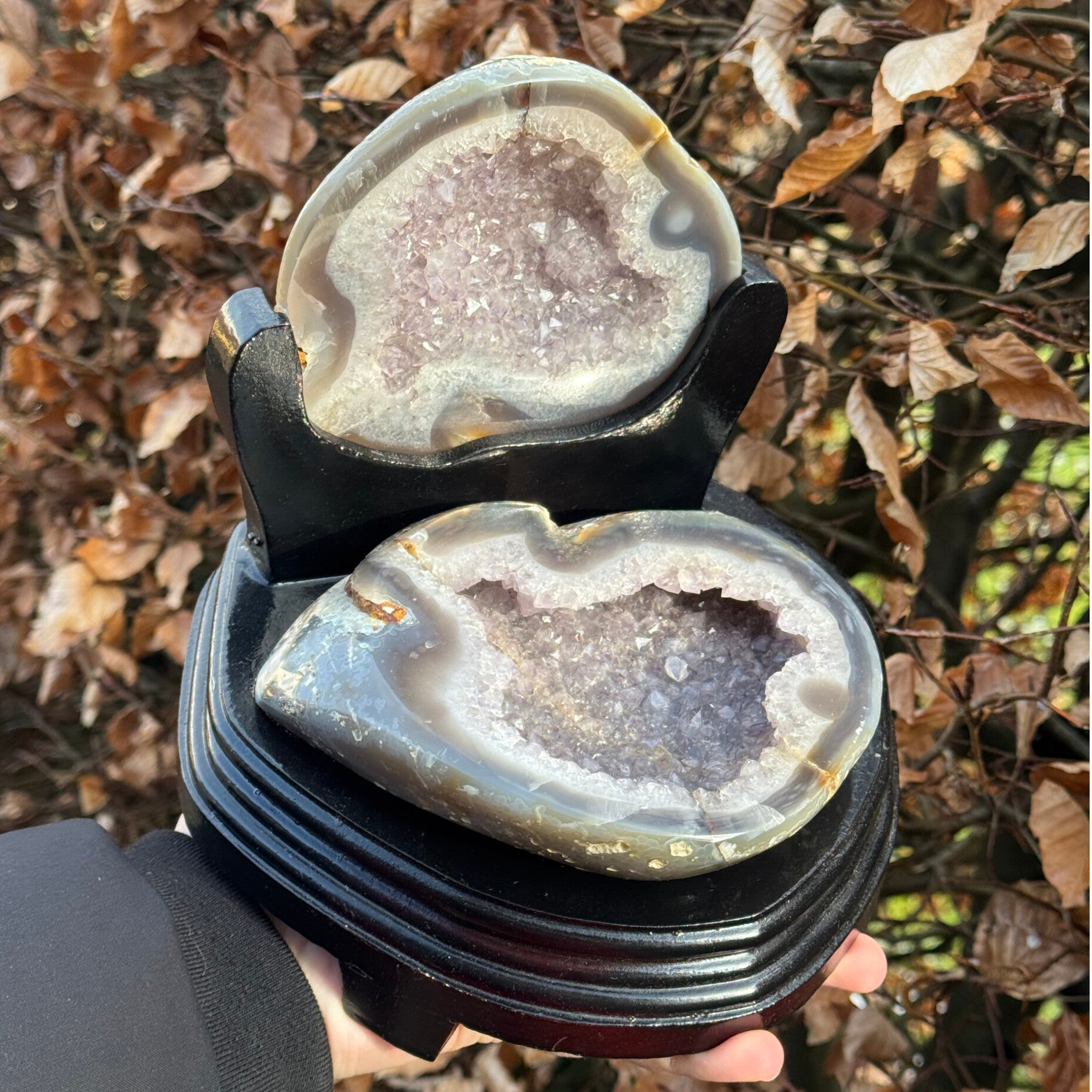 Agaat Geode op Standaard