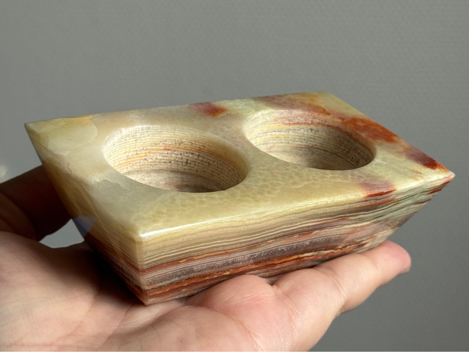 Groene Onyx Kaarsenhouder - #JW3