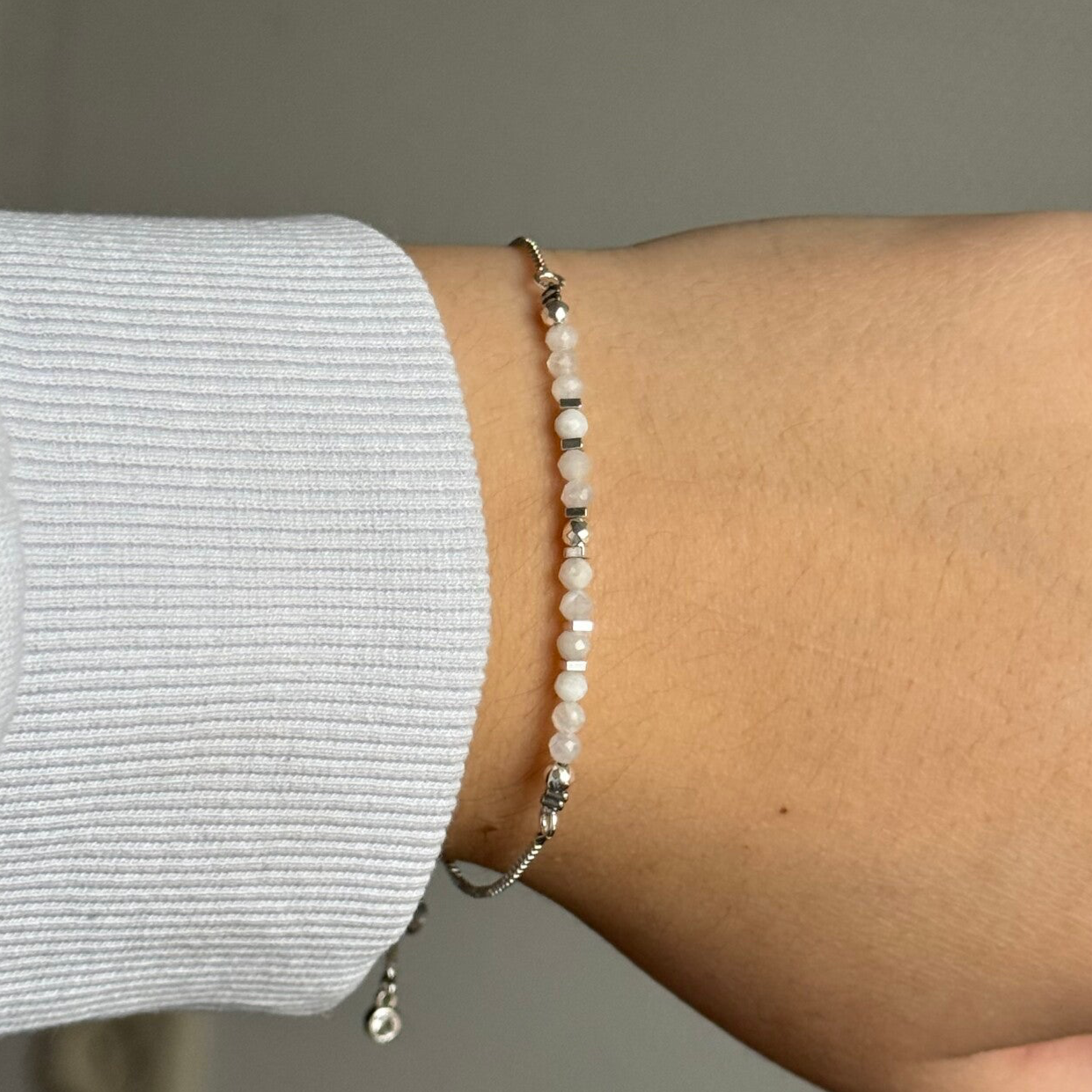 Maansteen Original Palladium Armband