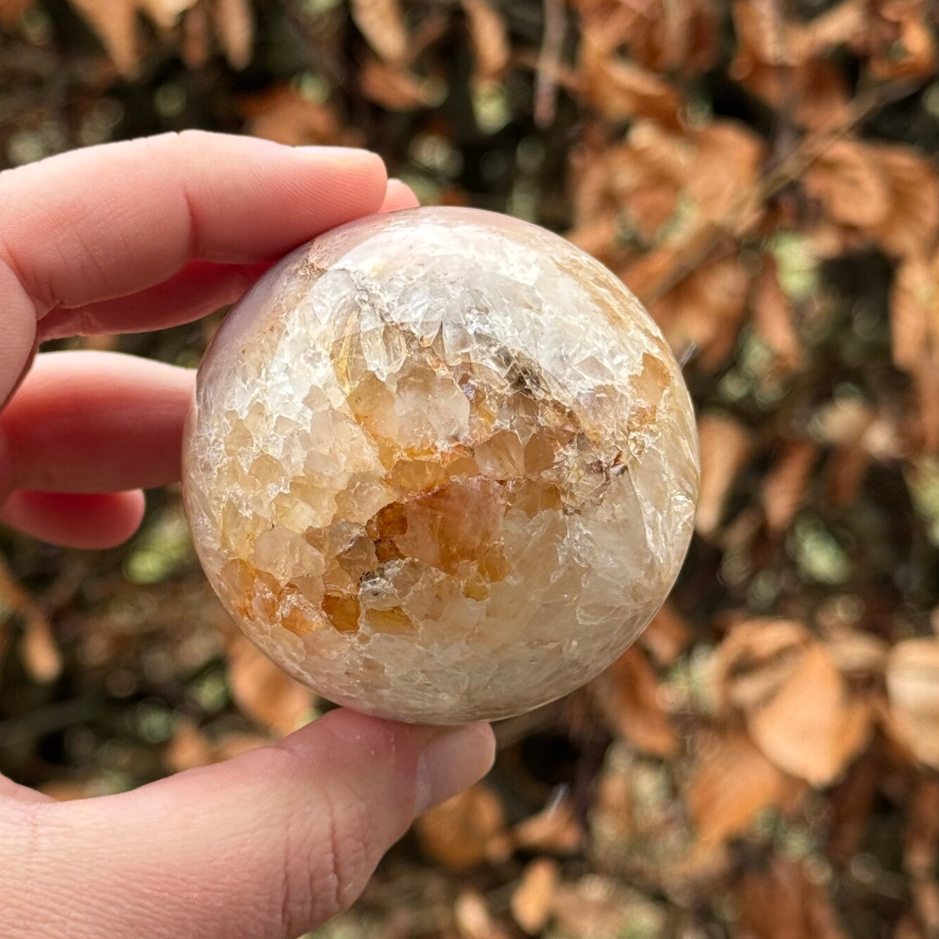 Roze Chalcedoon Bol - 58mm