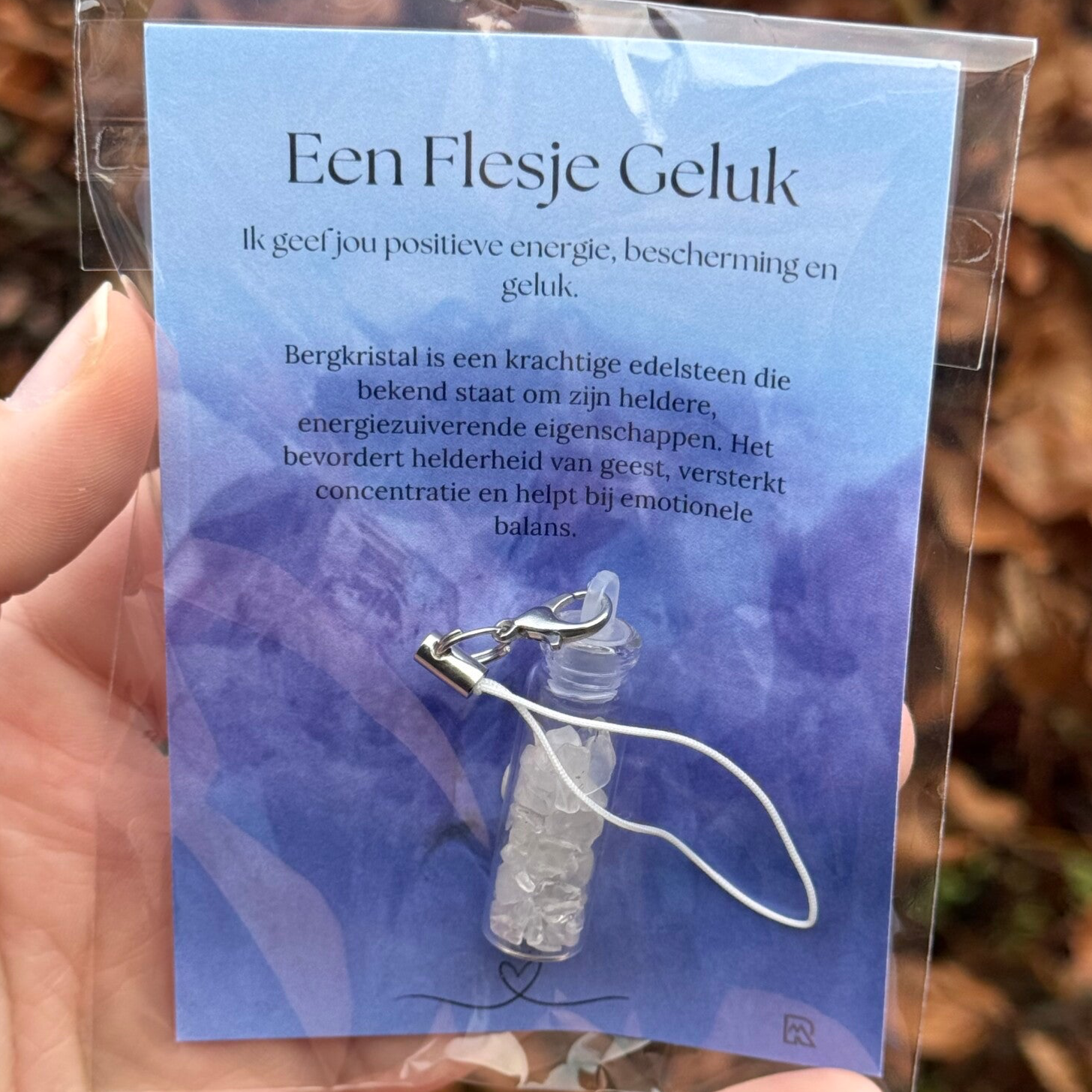 Flesje Geluk - Bergkristal