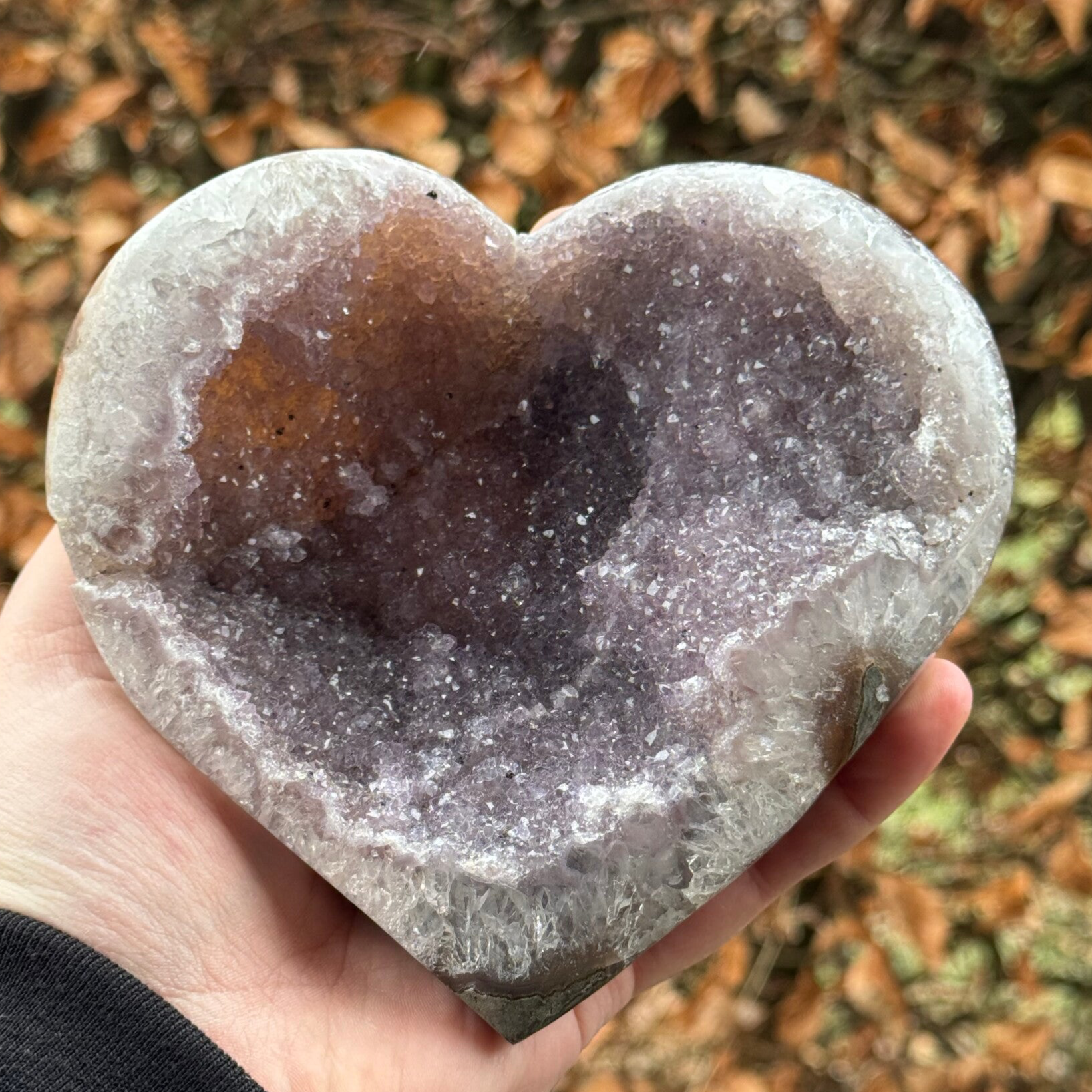 Liggend Amethist Hart