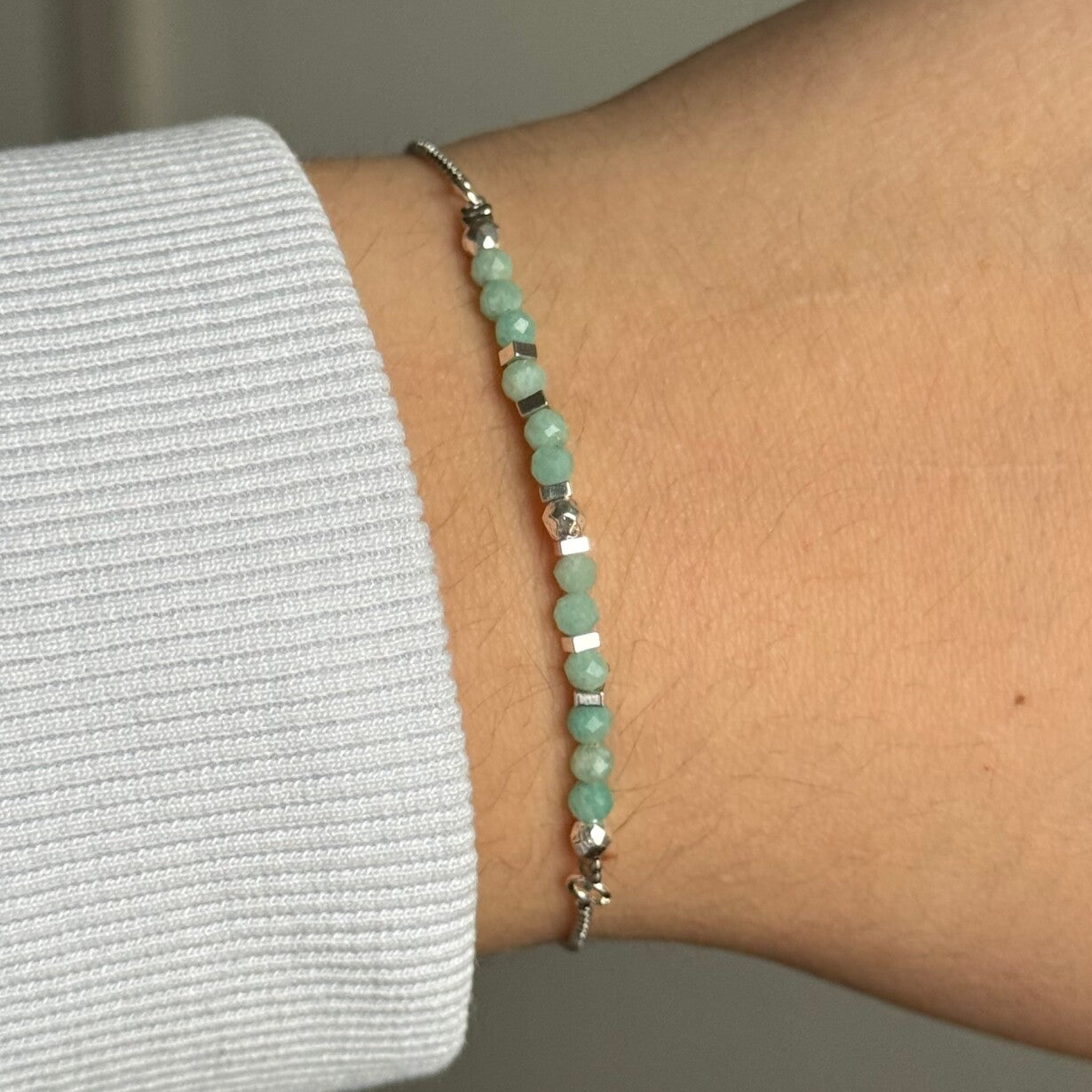 Amazoniet Original Palladium Armband