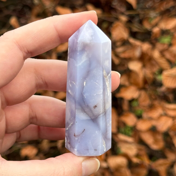 Paarse Chalcedoon Punt - #9