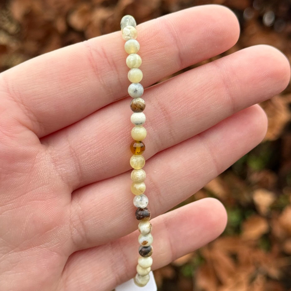 Gele Opaal Armband - 4MM