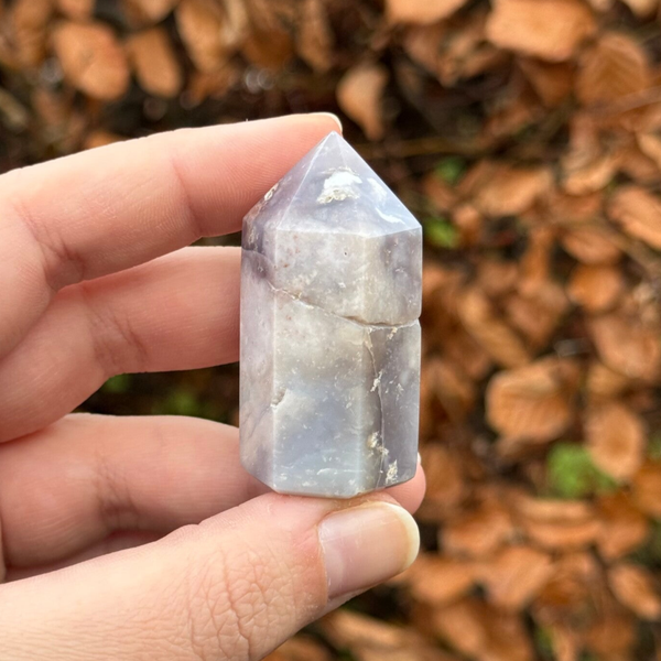 Paarse Chalcedoon Punt - #2