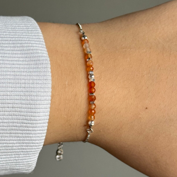 Carneool Original Palladium Armband